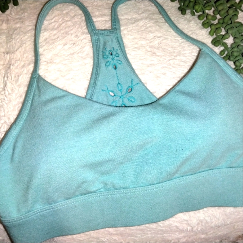 Old Navy, size small, light blue/teal sports bra
